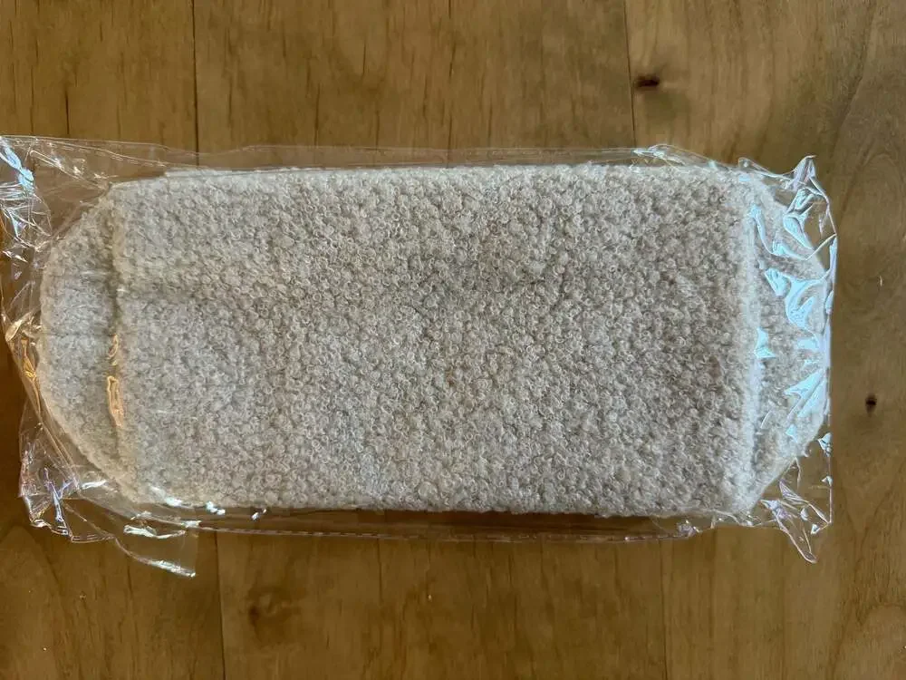 STYLINE Beige Faux Fur Bless Pouch With Wristlet